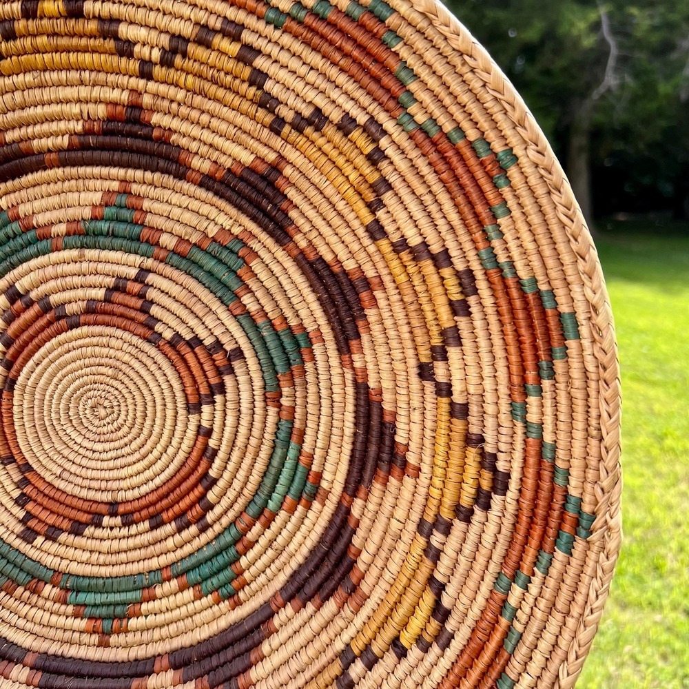 Native American Coiled Basket Wall Decor - Picture 3 of 7